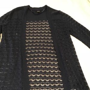 Small long navy blue cardigan